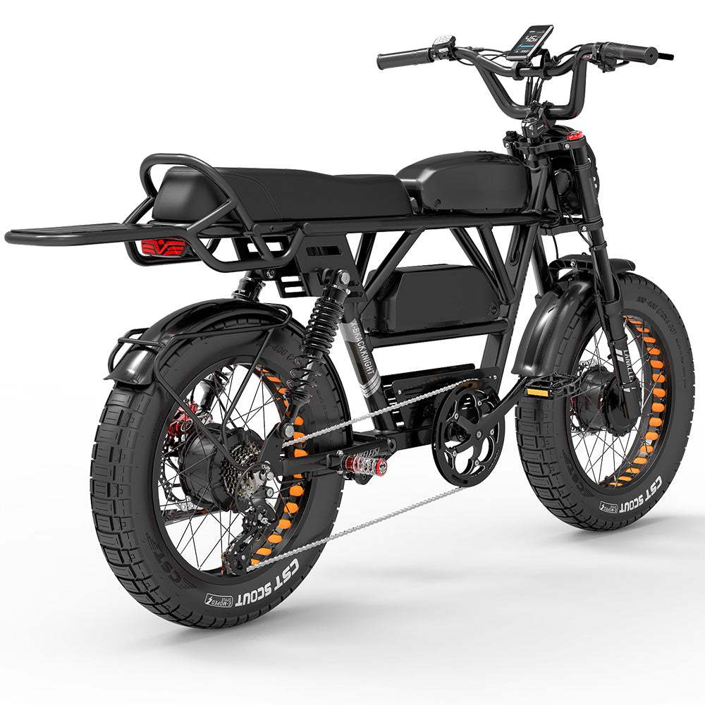 Lankeleisi X-Black Knight 1000W*2 Dual Motor 20" Fat Bike 1200Wh+960Wh Full Suspension E-Mountain Bike 25Ah+20Ah Dual Batteries E-MTB