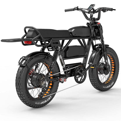Lankeleisi X-Black Knight 1000W*2 Dual Motor 20" Fat Bike 1200Wh+960Wh Full Suspension E-Mountain Bike 25Ah+20Ah Dual Batteries E-MTB